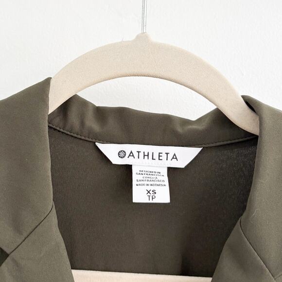 Athleta Avenue Olive Green Athletic Romper - Picture 5 of 8